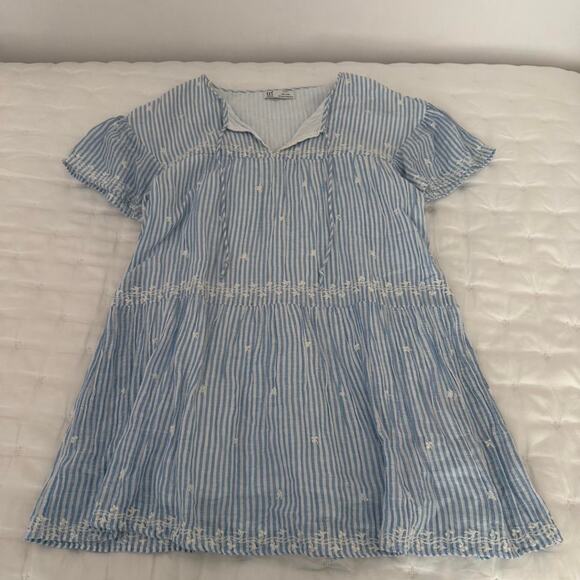 Zara Dresses & Skirts - Zara Blue Striped Mini Dress - Size S